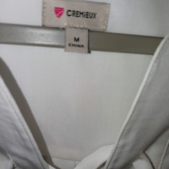 Size M Women's Cremieux 100% Lyocell Tencel Nicole Long-sleeve Blouse  Ivory - Picture 3 of 5